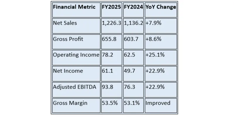 Financial Summary Table